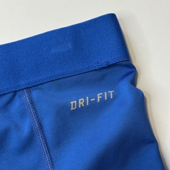 Nike Pro Training Shorts Sz S Blue Workout Spandex (Flawed Logo) - Picture 6 of 6